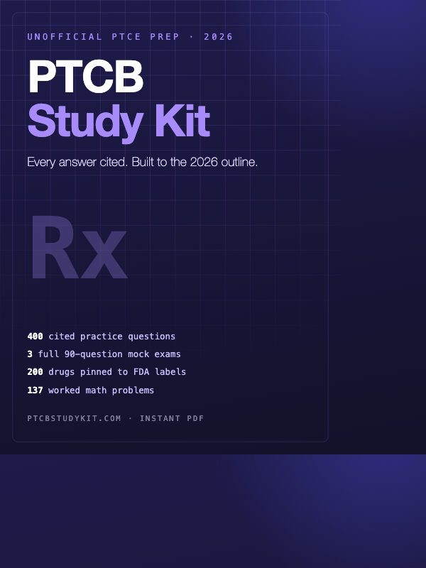 PTCB Study Kit for the 2026 PTCE